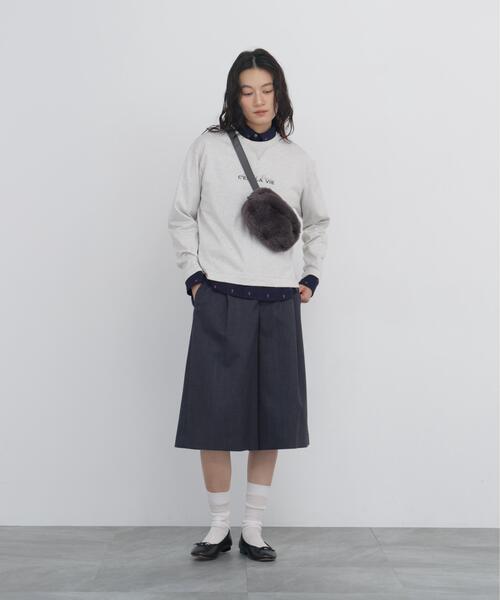 human woman(ヒューマンウーマン)の「◆【リサイクル素材使用】TSUNAGU ロングスリーブTシャツ(Tシャツ/カットソー・レディース・ホワイト系その他/ホワイト・MEDIUM)」の11枚目の写真