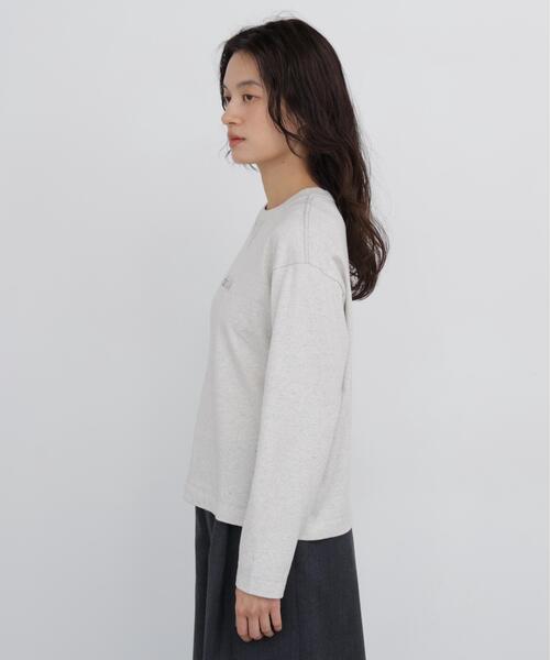 human woman(ヒューマンウーマン)の「◆【リサイクル素材使用】TSUNAGU ロングスリーブTシャツ(Tシャツ/カットソー・レディース・ホワイト系その他/ホワイト・MEDIUM)」の13枚目の写真