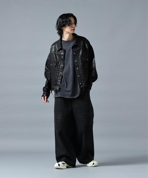 DANKE SCHON(ダンケシェーン)の「DankeSchon/ダンケシェーン/BAGGY JEANS/RUBBER BIKER(デニムパンツ・メンズ・その他4/ブラック・S/L/M)」の6枚目の写真