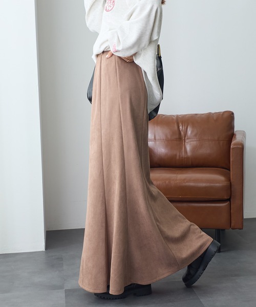 ReDial(リダイアル)の「スエードポンチマーメイドスカート(スカート・レディース・ブラック/ブラウン/モカ・3L/LL/L/M)」の11枚目の写真