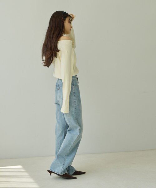 DISCOAT（ディスコート）の「【Noka】2WAYオフショルプルオーバー《WEB限定》（Tシャツ/カットソー・レディース・ブラック/グレー/オフホワイト/バーガンディー・FREE）」の17枚目の写真
