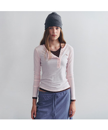 HALTER LAYERED LONG SLEEVE I/PINK