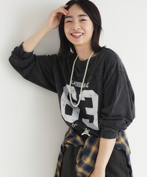 HONEYSUCKLE ROSE | 《店舗人気アイテム/体型カバー》ナンバリングTシャツ(Tシャツ/カットソー)