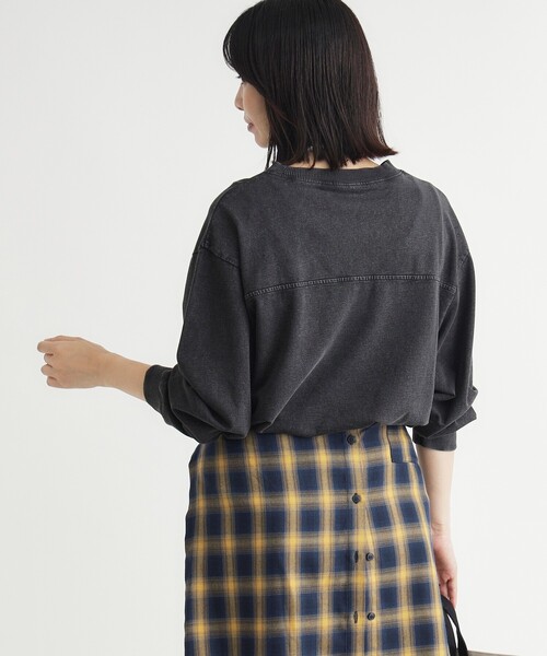 HONEYSUCKLE ROSE(ハニーサックルローズ)の「《店舗人気アイテム/体型カバー》ナンバリングTシャツ(Tシャツ/カットソー・レディース・グレー/グリーン/グレー系その他・05/04)」の6枚目の写真
