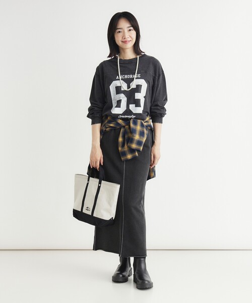 HONEYSUCKLE ROSE(ハニーサックルローズ)の「《店舗人気アイテム/体型カバー》ナンバリングTシャツ(Tシャツ/カットソー・レディース・グレー/グリーン/グレー系その他・05/04)」の7枚目の写真
