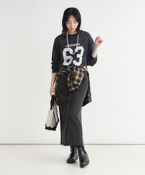 HONEYSUCKLE ROSE(ハニーサックルローズ)の「《店舗人気アイテム/体型カバー》ナンバリングTシャツ(Tシャツ/カットソー・レディース・グレー/グリーン/グレー系その他・05/04)」の8枚目の写真