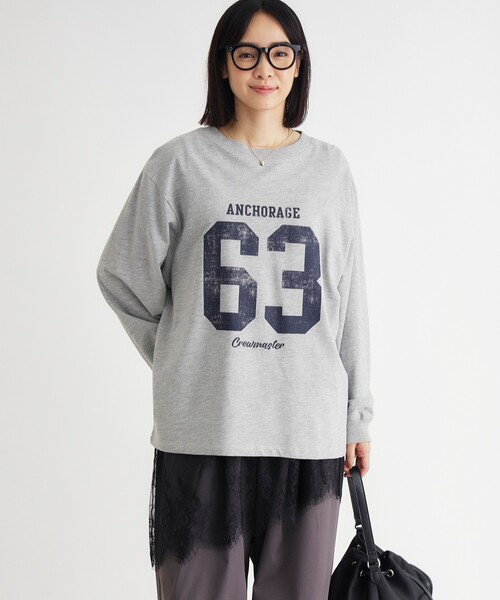 HONEYSUCKLE ROSE(ハニーサックルローズ)の「《店舗人気アイテム/体型カバー》ナンバリングTシャツ(Tシャツ/カットソー・レディース・グレー/グリーン/グレー系その他・05/04)」の14枚目の写真