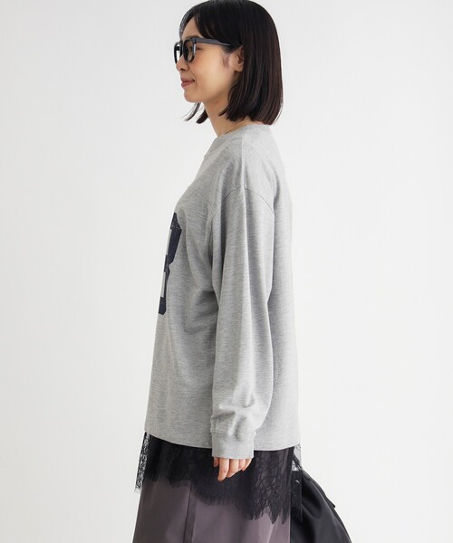 HONEYSUCKLE ROSE(ハニーサックルローズ)の「《店舗人気アイテム/体型カバー》ナンバリングTシャツ(Tシャツ/カットソー・レディース・グレー/グリーン/グレー系その他・05/04)」の15枚目の写真