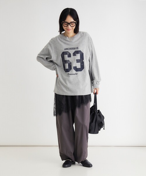HONEYSUCKLE ROSE(ハニーサックルローズ)の「《店舗人気アイテム/体型カバー》ナンバリングTシャツ(Tシャツ/カットソー・レディース・グレー/グリーン/グレー系その他・05/04)」の17枚目の写真