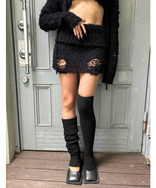 BNFROM(ビーエヌフロム)の「From knit skirt (Black)(スカート・レディース・その他・FREE)」の1枚目の写真