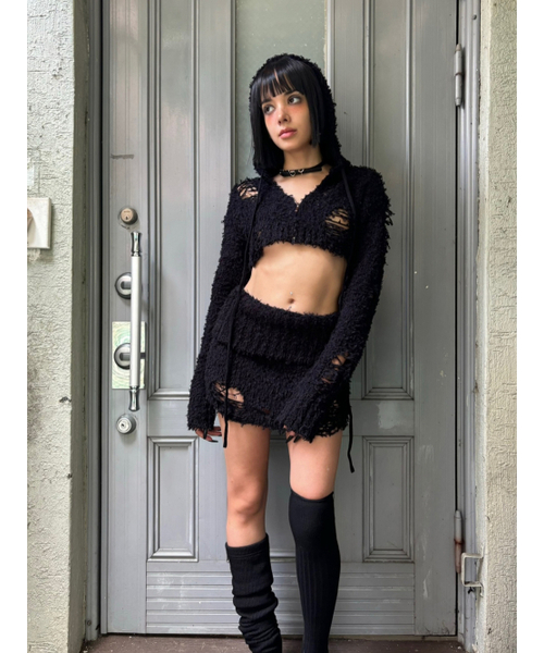 BNFROM(ビーエヌフロム)の「From knit skirt (Black)(スカート・レディース・その他・FREE)」の3枚目の写真