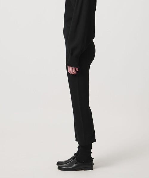LOEFF（ロエフ）の「＜LOEFF＞9ゲージ フリンジ ソックス パンツ（その他パンツ・レディース・ベージュ/ブラック・FREE）」の7枚目の写真