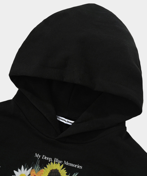 mydeepbluememories(マイディープブルーメモリーズ)の「MM Twelve Flower Hoodie (BLACK)(パーカー・レディース・ブラック・ONE SIZE)」の3枚目の写真