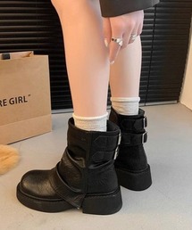 back belt flat boots