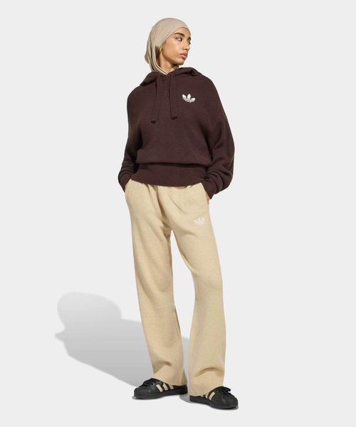 adidas(アディダス)の「エッセンシャルズ ニットパーカー / アディダスオリジナルス adidas Originals(パーカー・レディース・ブラウン・LARGE/XX-LARGE/3XL/MEDIUM/SMALL/X-SMALL/X-LARGE)」の5枚目の写真