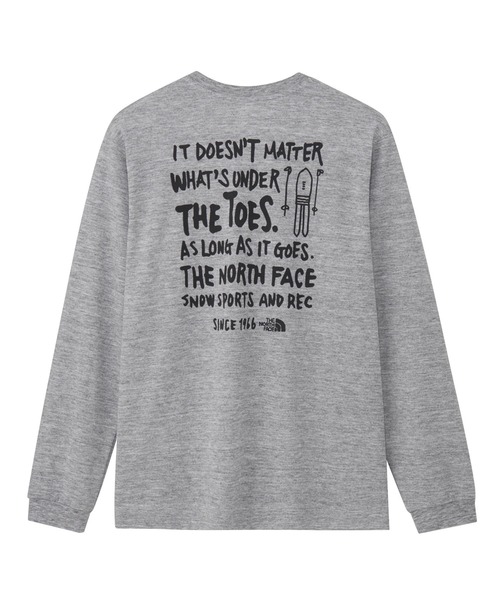 THE NORTH FACE（ザノースフェイス）の「ザ ノース フェイス THE NORTH FACE L/S Snow Rec Crewロングスリーブスノーレッククルー(ユニセックス)（スウェット・メンズ・グレー/オフホワイト/ブラック・S/M/L/XL）」の3枚目の写真