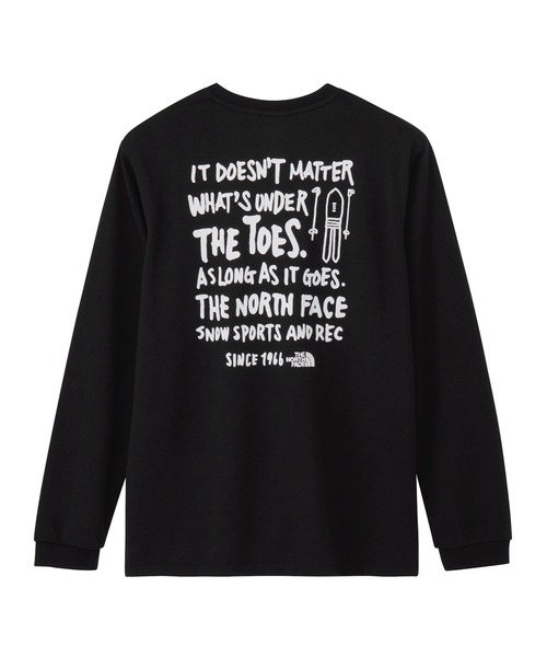 THE NORTH FACE（ザノースフェイス）の「ザ ノース フェイス THE NORTH FACE L/S Snow Rec Crewロングスリーブスノーレッククルー(ユニセックス)（スウェット・メンズ・グレー/オフホワイト/ブラック・S/M/L/XL）」の2枚目の写真