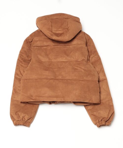 GUESS JEANS(ゲスジーンズ)の「GUESS JEANS Suede Cropped Puffer 中綿ジャケット セットアップ(ダウンジャケット/コート・レディース・ブラウン・X-SMALL/MEDIUM/SMALL)」の8枚目の写真