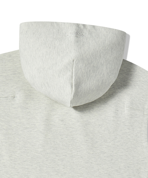 LIFE WORK(ライフワーク)の「レザー ボリューム ワッペン フードスリーブレス(Tシャツ/カットソー・メンズ・ネイビー/アイボリー・MEDIUM/LARGE)」の5枚目の写真