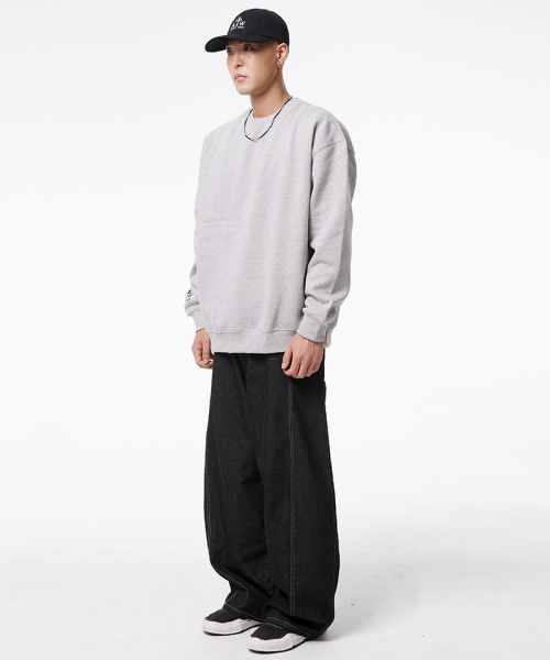 ARTISTWEAR(アーティストウェア)の「グラウンド 生デニム ワイドデニムパンツ(デニムパンツ・レディース・ブラック・MEDIUM/LARGE/X-LARGE)」の5枚目の写真
