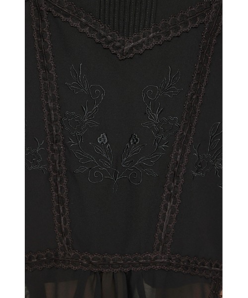 SLY(スライ)の「LACE DOCKED SHEER HEM SK レースドックトシアーヘムスカート 秋服(スカート・レディース・ブラック/ベージュ・1/2)」の10枚目の写真