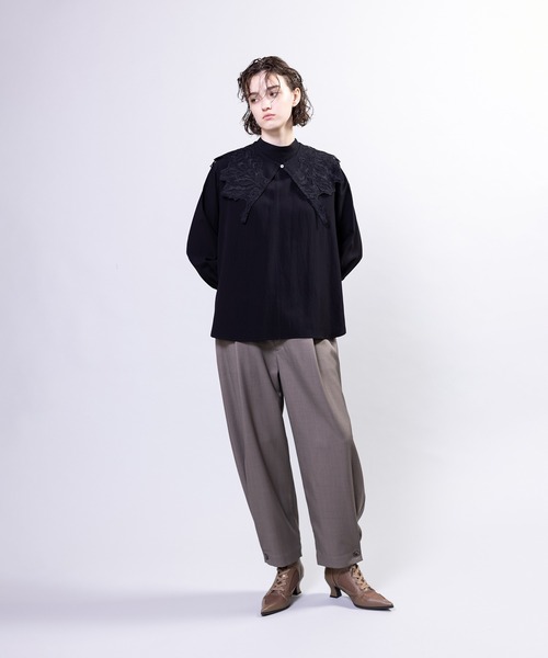 OSMOSIS(オズモーシス)の「3WAYレースカラーブラウス(シャツ/ブラウス・レディース・ブラック/グレー/ホワイト・ONE SIZE)」の18枚目の写真