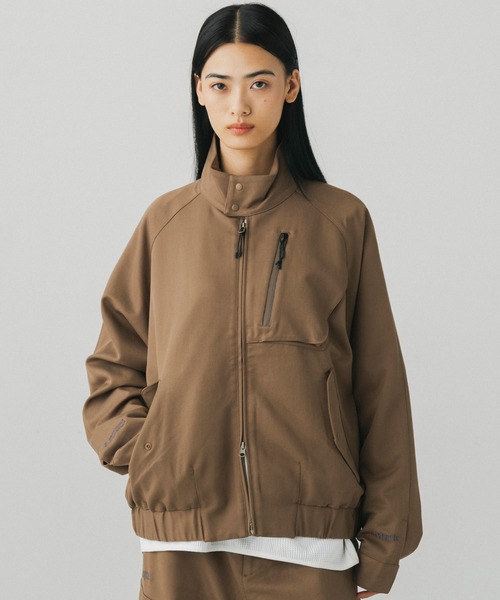 +phenix(プラスフェニックス)の「+phenix(プラスフェニックス)COTTON-LIKE HARRINGTON JKT コットンライク ハリントンジャケット / WINDSTOPPER PRODUCTS BY GORE-TEX LABS(ブルゾン・メンズ・チャコール/ブラウン/ネイビー・L/S/M)」の3枚目の写真