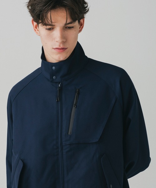 +phenix(プラスフェニックス)の「+phenix(プラスフェニックス)COTTON-LIKE HARRINGTON JKT コットンライク ハリントンジャケット / WINDSTOPPER PRODUCTS BY GORE-TEX LABS(ブルゾン・メンズ・チャコール/ブラウン/ネイビー・L/S/M)」の4枚目の写真