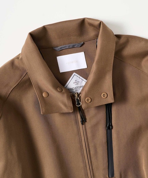 +phenix(プラスフェニックス)の「+phenix(プラスフェニックス)COTTON-LIKE HARRINGTON JKT コットンライク ハリントンジャケット / WINDSTOPPER PRODUCTS BY GORE-TEX LABS(ブルゾン・メンズ・チャコール/ブラウン/ネイビー・L/S/M)」の9枚目の写真