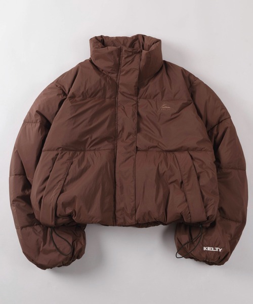 KELTY(ケルティ)の「【97】【KELTY/ケルティ】中綿 クロップド ジャケット/パファージャケット/ブルゾン/ショート丈/短丈/シンサレート/3M/撥水加工/レディース(ダウンジャケット/コート・レディース・チャコールグレー/バーガンディー/ベージュ/ブラック・FREE)」の4枚目の写真
