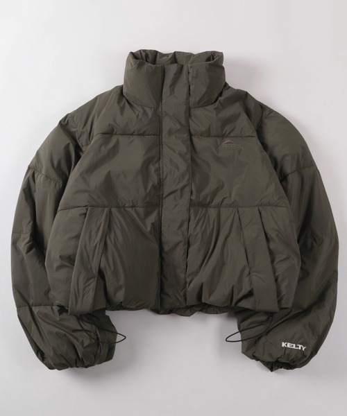 KELTY(ケルティ)の「【97】【KELTY/ケルティ】中綿 クロップド ジャケット/パファージャケット/ブルゾン/ショート丈/短丈/シンサレート/3M/撥水加工/レディース(ダウンジャケット/コート・レディース・チャコールグレー/バーガンディー/ベージュ/ブラック・FREE)」の2枚目の写真
