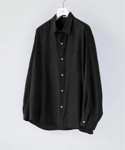 STUDIOUS(ステュディオス)の「【STUDIOUS】Clear broad Shirts(シャツ/ブラウス・メンズ・サックスブルー/ブラック/ホワイト/グレー・1/3/2)」の3枚目の写真