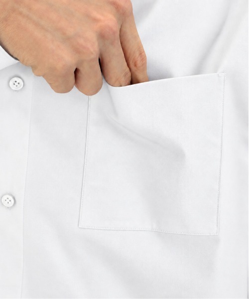 STUDIOUS(ステュディオス)の「【STUDIOUS】Clear broad Shirts(シャツ/ブラウス・メンズ・サックスブルー/ブラック/ホワイト/グレー・1/3/2)」の8枚目の写真