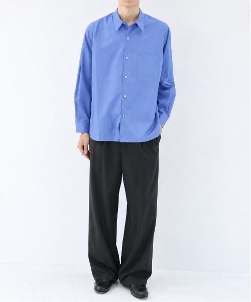 STUDIOUS(ステュディオス)の「【STUDIOUS】Clear broad Shirts(シャツ/ブラウス・メンズ・サックスブルー/ブラック/ホワイト/グレー・1/3/2)」の21枚目の写真