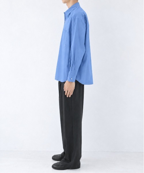 STUDIOUS(ステュディオス)の「【STUDIOUS】Clear broad Shirts(シャツ/ブラウス・メンズ・サックスブルー/ブラック/ホワイト/グレー・1/3/2)」の22枚目の写真