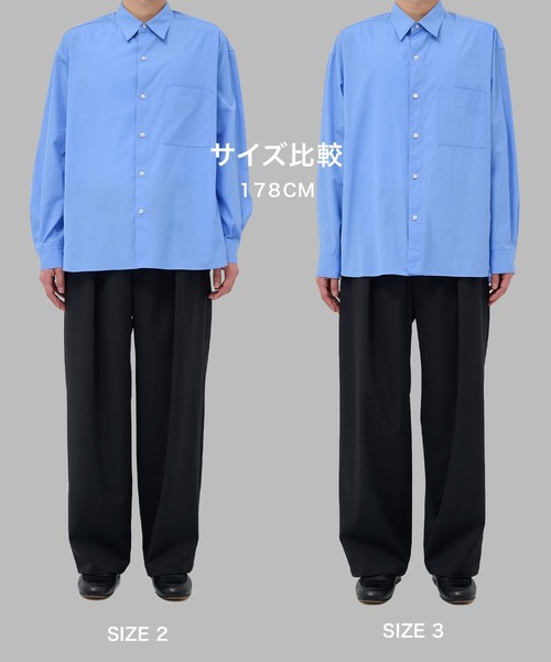 STUDIOUS(ステュディオス)の「【STUDIOUS】Clear broad Shirts(シャツ/ブラウス・メンズ・サックスブルー/ブラック/ホワイト/グレー・1/3/2)」の15枚目の写真