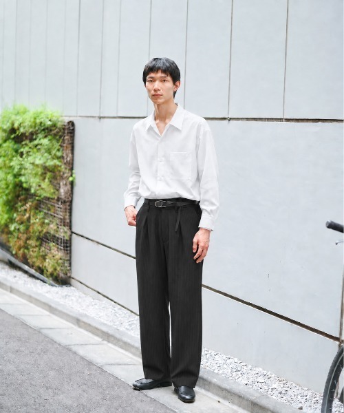 STUDIOUS(ステュディオス)の「【STUDIOUS】Clear broad Shirts(シャツ/ブラウス・メンズ・サックスブルー/ブラック/ホワイト/グレー・1/3/2)」の11枚目の写真