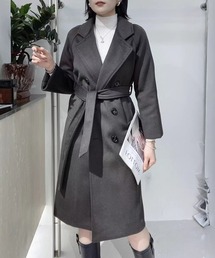ダブルブレストチェスターロングコート