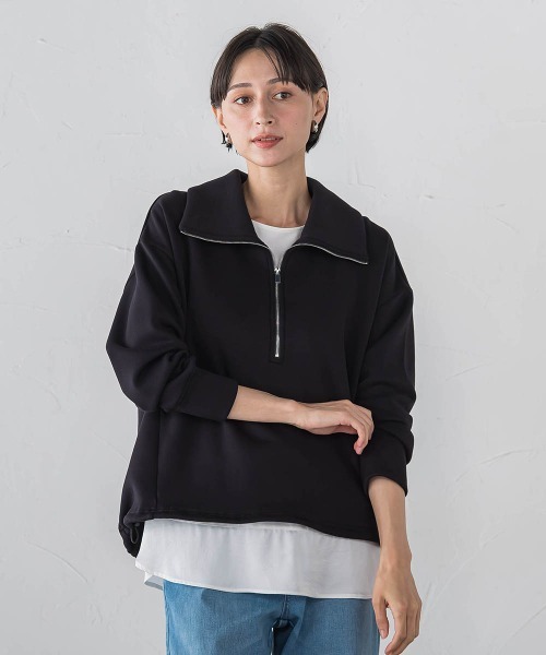 la.f…(ラエフ)の「サテン切り替えプルオーバー(Tシャツ/カットソー・レディース・ホワイト/ブラック・9号)」の17枚目の写真