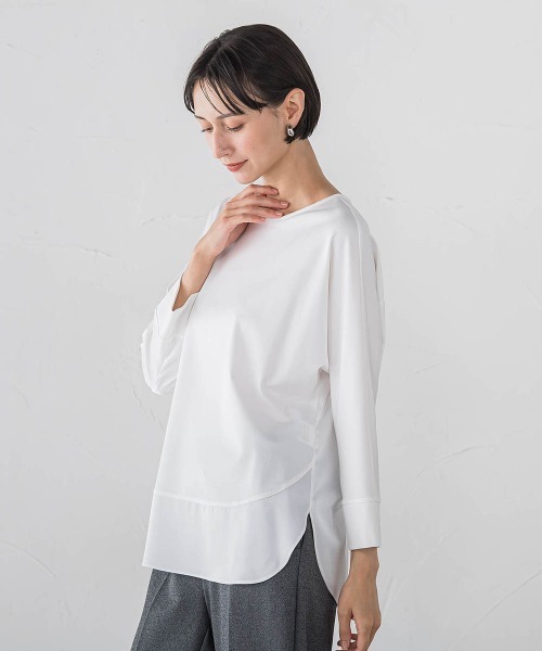 la.f…(ラエフ)の「サテン切り替えプルオーバー(Tシャツ/カットソー・レディース・ホワイト/ブラック・9号)」の20枚目の写真