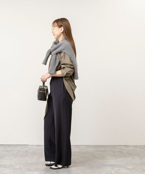 NOLLEY’S Sophi(ノーリーズソフィ)の「ウォッシャブル裏微起毛ワイドパンツ(その他パンツ・レディース・カーキ/オフホワイト/ネイビー・36/38/34)」の18枚目の写真