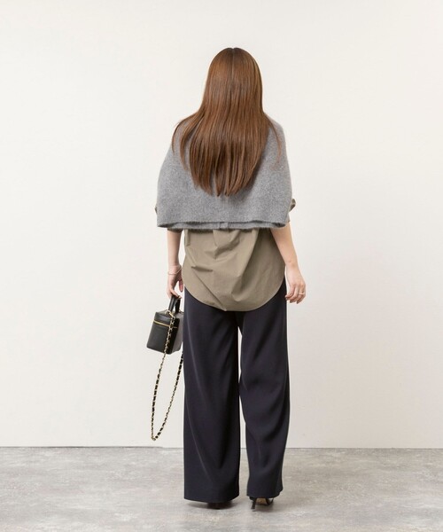 NOLLEY’S Sophi(ノーリーズソフィ)の「ウォッシャブル裏微起毛ワイドパンツ(その他パンツ・レディース・カーキ/オフホワイト/ネイビー・36/38/34)」の19枚目の写真
