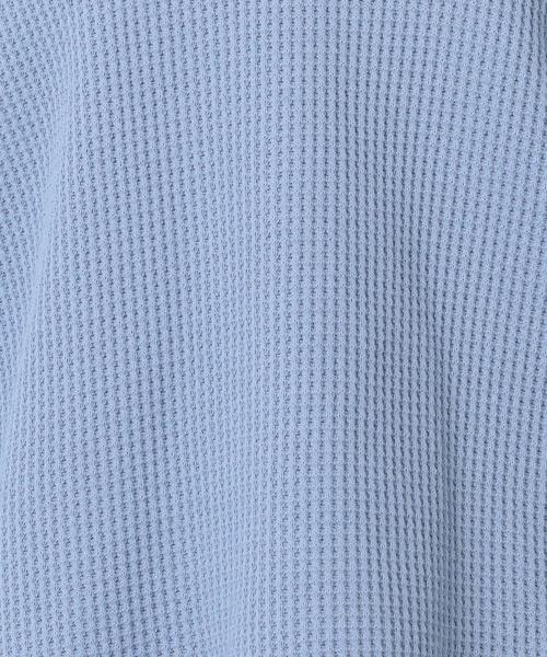 Another Edition（アナザーエディション）の「Vネック変形ワッフルプルオーバー2/AEBC V/Nヘンケイ ワッフルPOⅡ◆（Tシャツ/カットソー・レディース・ターコイズブルー/オフホワイト/レッド・FREE）」の16枚目の写真