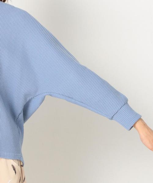 Another Edition（アナザーエディション）の「Vネック変形ワッフルプルオーバー2/AEBC V/Nヘンケイ ワッフルPOⅡ◆（Tシャツ/カットソー・レディース・ターコイズブルー/オフホワイト/レッド・FREE）」の17枚目の写真