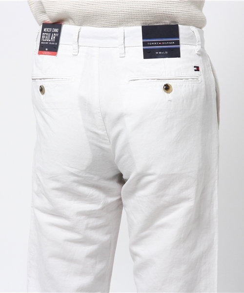 TOMMY HILFIGER（トミーヒルフィガー）の「AJ MERCER CHINO LI/CO GMD（チノパンツ・メンズ・ホワイト・30inch/34inch/32inch/36inch）」の6枚目の写真