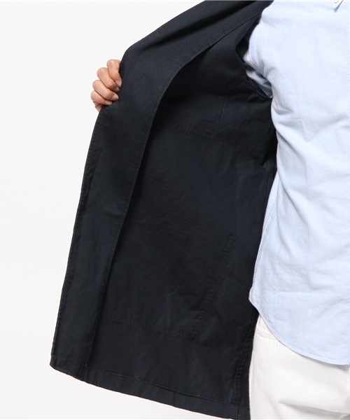 FREEMANS SPORTING CLUB（フリーマンズ スポーティング クラブ）の「FREEMANS SPORTING CLUB JP　C/L KATSURAGI SHOP COAT（その他アウター・メンズ・ベージュ/ネイビー/オフホワイト・3/2）」の18枚目の写真