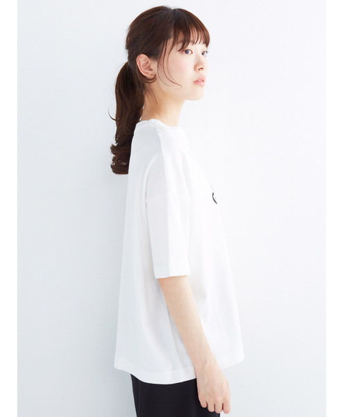 haco!（ハコ）の「ＰＢＰ　オーガニックコットン　ロゴＴシャツ＜ＮＡＭＡＳＴＥ！ ＩＮＤＩＡ＞（Tシャツ/カットソー・レディース・杢グレー/ホワイト/ピンク/ブラック・MEDIUM/SMALL/LARGE/X-LARGE）」の22枚目の写真