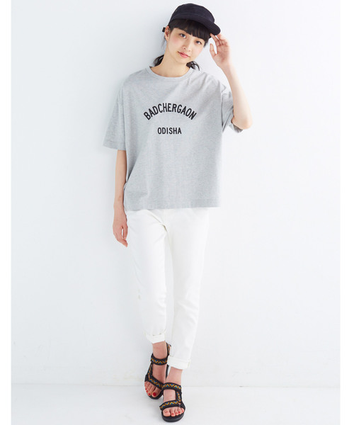 haco!（ハコ）の「ＰＢＰ　オーガニックコットン　ロゴＴシャツ＜ＮＡＭＡＳＴＥ！ ＩＮＤＩＡ＞（Tシャツ/カットソー・レディース・杢グレー/ホワイト/ピンク/ブラック・MEDIUM/SMALL/LARGE/X-LARGE）」の21枚目の写真