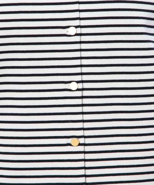 green label relaxing（グリーンレーベルリラクシング）の「■■■CB 60テンジク BOR カーディガン◆（カーディガン/ボレロ・レディース・オフホワイト/ネイビー・FREE）」の6枚目の写真