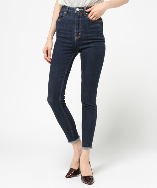 MOUSSY（マウジー）の「iSKO HW EMOTION fringe SKINNY2（デニムパンツ・レディース・ブルー/ライトブルー・26inch/27inch/23inch/24inch/25inch）」の3枚目の写真